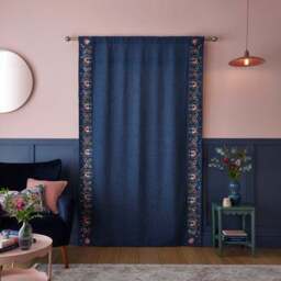 Hani Embroidered Hidden Tab Top Single Voile Panel - thumbnail 4
