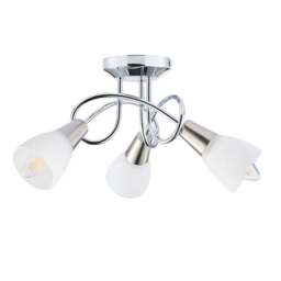 Smithson 3-Light Chrome Semi Flush Ceiling Light - thumbnail 5