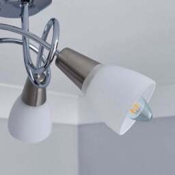 Smithson 3-Light Chrome Semi Flush Ceiling Light - thumbnail 3