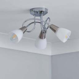 Smithson 3-Light Chrome Semi Flush Ceiling Light - thumbnail 2