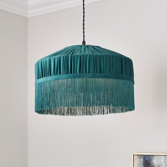 Alessia Velvet Pleated Lamp Shade - image 1