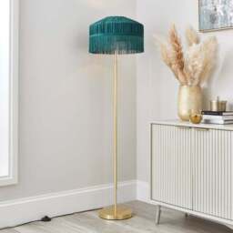 Alessia Velvet Pleated Lamp Shade - thumbnail 3