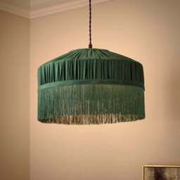 Alessia Velvet Pleated Lamp Shade - thumbnail 2