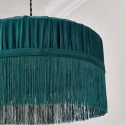 Alessia Velvet Pleated Lamp Shade - thumbnail 4