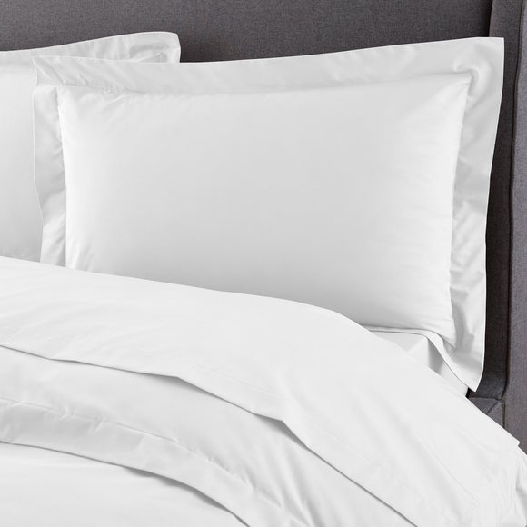 Hotel 230 Thread Count Crisp 100% Cotton Percale Oxford Pillowcase