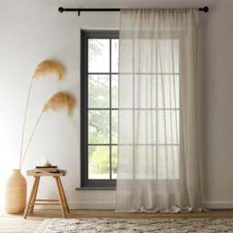 Lucia Stripe Slot Top Voile Panel - thumbnail 2