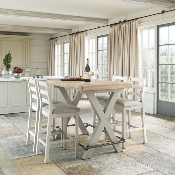 Salcombe 4 Seater Bar Table, Oak - image 1