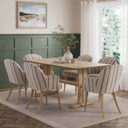 Petit Dining Chair, Folkstone Stripe - thumbnail 2