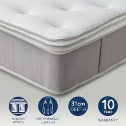 Fogarty 1000 Pocket Ortho Memory Foam Pillow Top Hybrid Mattress - thumbnail 1