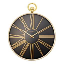Hometime Pocket Watch Aluminium Round Wall Clock - thumbnail 1