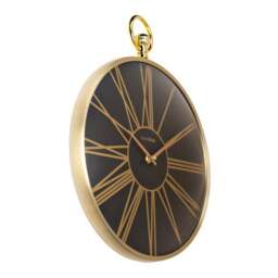 Hometime Pocket Watch Aluminium Round Wall Clock - thumbnail 4