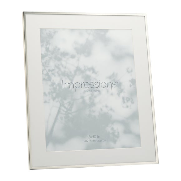 Impressions Silver Plated Metal Photo Frame - image 1