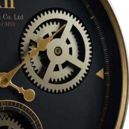 Metal Cog Wall Clock - thumbnail 2