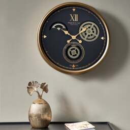 Metal Cog Wall Clock - thumbnail 1