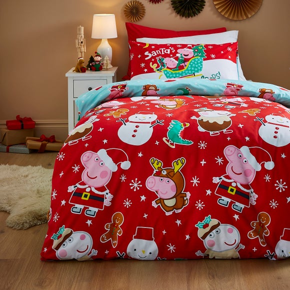 Single Duvet Cot Bed Peppa Pig Duvet Set Peppa Pig Christmas Duvet