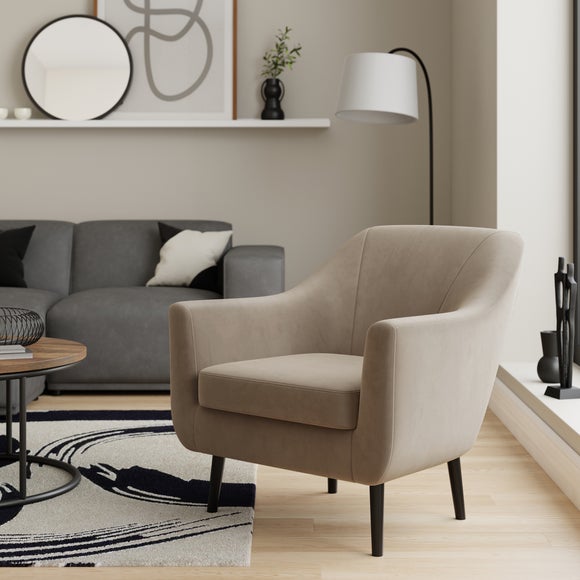 Eddie Velvet Tub Armchair