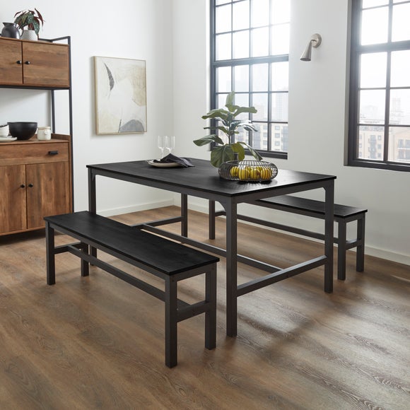 Fulton 6 Seater Rectangular Dining Table with 2 Benches - image 1