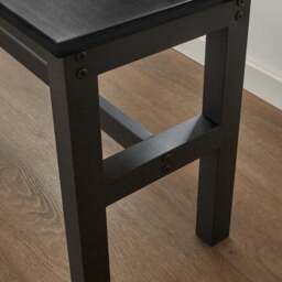 Fulton 6 Seater Rectangular Dining Table with 2 Benches - thumbnail 5