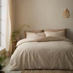 Pineapple Elephant Cotton Rich Woven Stripe Duvet Cover & Pillowcase Set