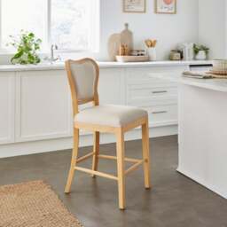 Betty Counter Height Bar Stool, Fabric - thumbnail 1