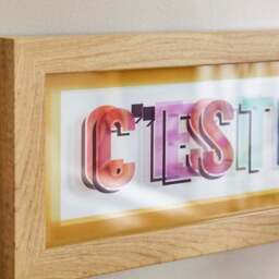C'est La Vie Framed Wall Art - thumbnail 2
