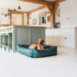 Lords and Labradors Rhino Leather Box Dog Bed - thumbnail 2