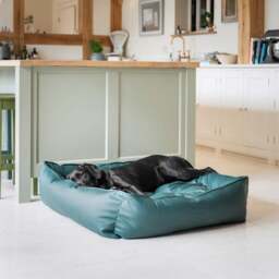 Lords and Labradors Rhino Leather Box Dog Bed - thumbnail 1