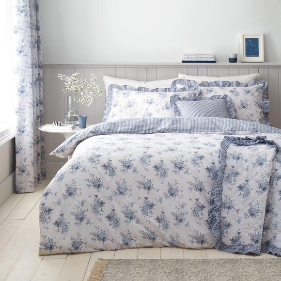 Catherine Lansfield Lucie Floral Reversible Duvet Cover & Pillowcase Set - image 1