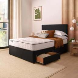 Silentnight Divan Bed With Fabric Paris Headboard and 800 Pocket Sprung Mattress - thumbnail 3