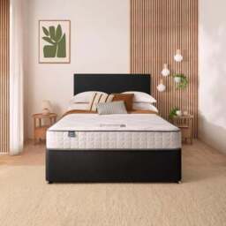 Silentnight Divan Bed With Fabric Paris Headboard and 800 Pocket Sprung Mattress - thumbnail 2