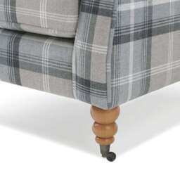 Oswald Grande Check Wingback Armchair - thumbnail 6