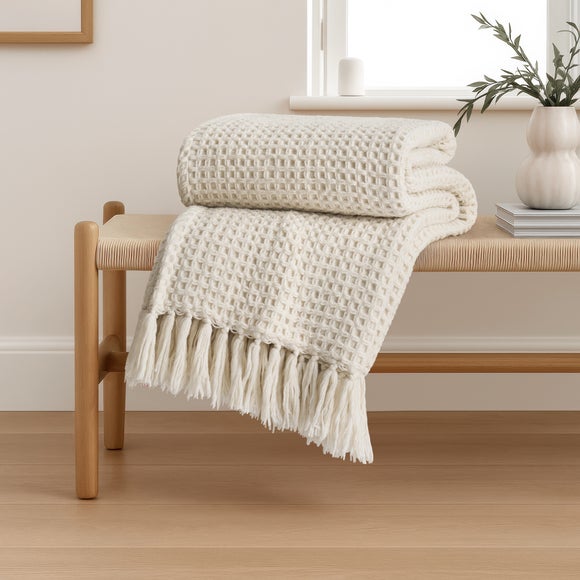Chunky Waffle Throw Blanket - image 1