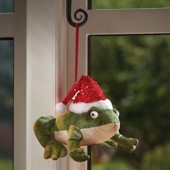 Festive Frog Hanging Decoration