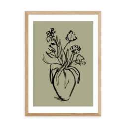 East End Prints Mono Botanical 9 Print - thumbnail 2
