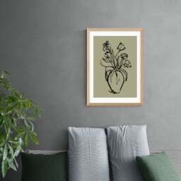 East End Prints Mono Botanical 9 Print - thumbnail 1