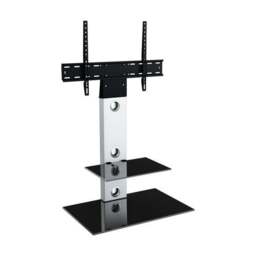 "Lesina Pedestal TV Unit with Shelf for TVs up to 65""" - thumbnail 2