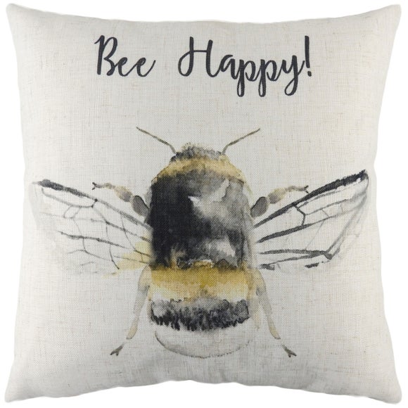 Evans Lichfield Bee Happy Square Cushion - image 1