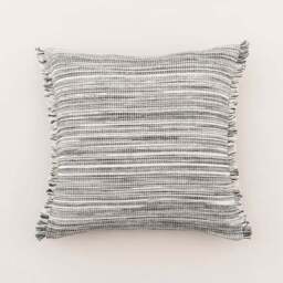 Ava Fringe Cotton Square Cushion - thumbnail 2