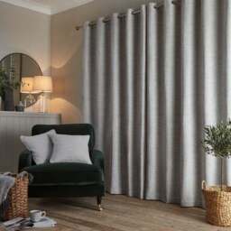 Churchgate Swithland Herringbone Eyelet Curtains (Blackout Available) - thumbnail 5