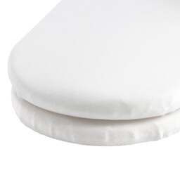 Pack of 2 Jersey White 100% Cotton Moses Basket Fitted Sheet - thumbnail 1