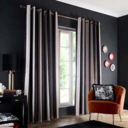 Laurence Llewelyn-Bowen Festivo Stripe Blackout Eyelet Curtains - thumbnail 2