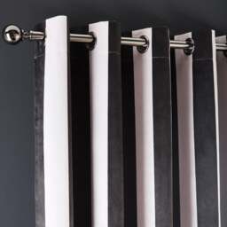 Laurence Llewelyn-Bowen Festivo Stripe Blackout Eyelet Curtains
