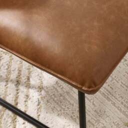 Saxon Faux Leather Lounge Chair - thumbnail 3