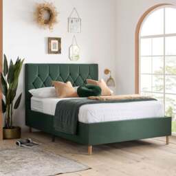 Loxley Velvet Bed Frame - thumbnail 1