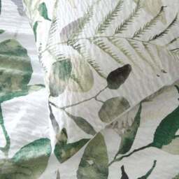Foliage Seersucker Duvet Cover and Pillowcase Set - thumbnail 5
