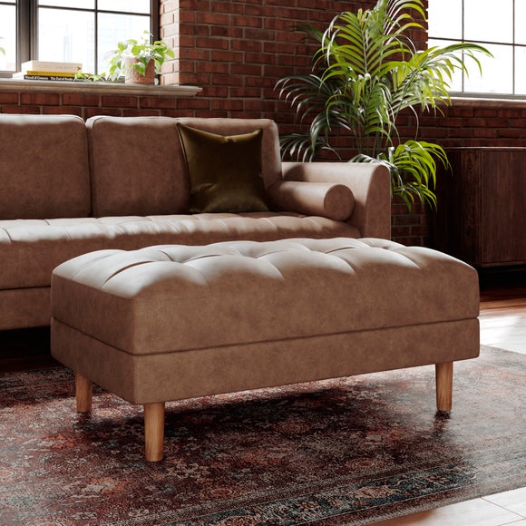 Max Soft Faux Leather Storage Footstool - image 1