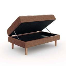 Max Soft Faux Leather Storage Footstool - thumbnail 6