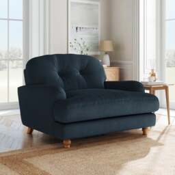 Martha Matte Plush Velvet Snuggle Sofa - thumbnail 1