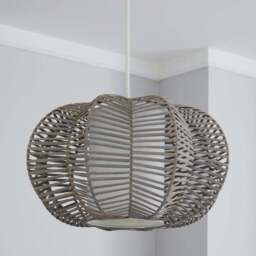Weave Wicker Natural Easy Fit Pendant Shade - thumbnail 2