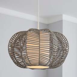 Weave Wicker Natural Easy Fit Pendant Shade - thumbnail 1